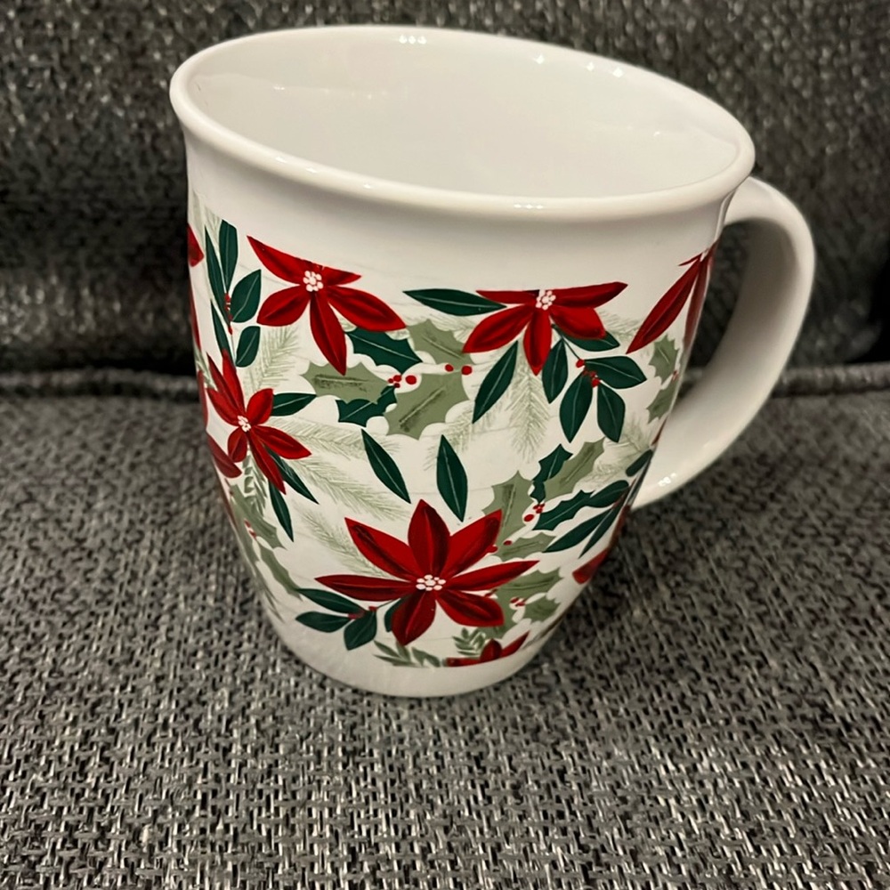 POINSETTIA PRINT MUG